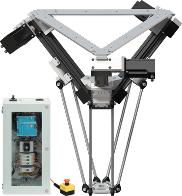3-osiowy robot Delta | mały | obszar roboczy 360 mm